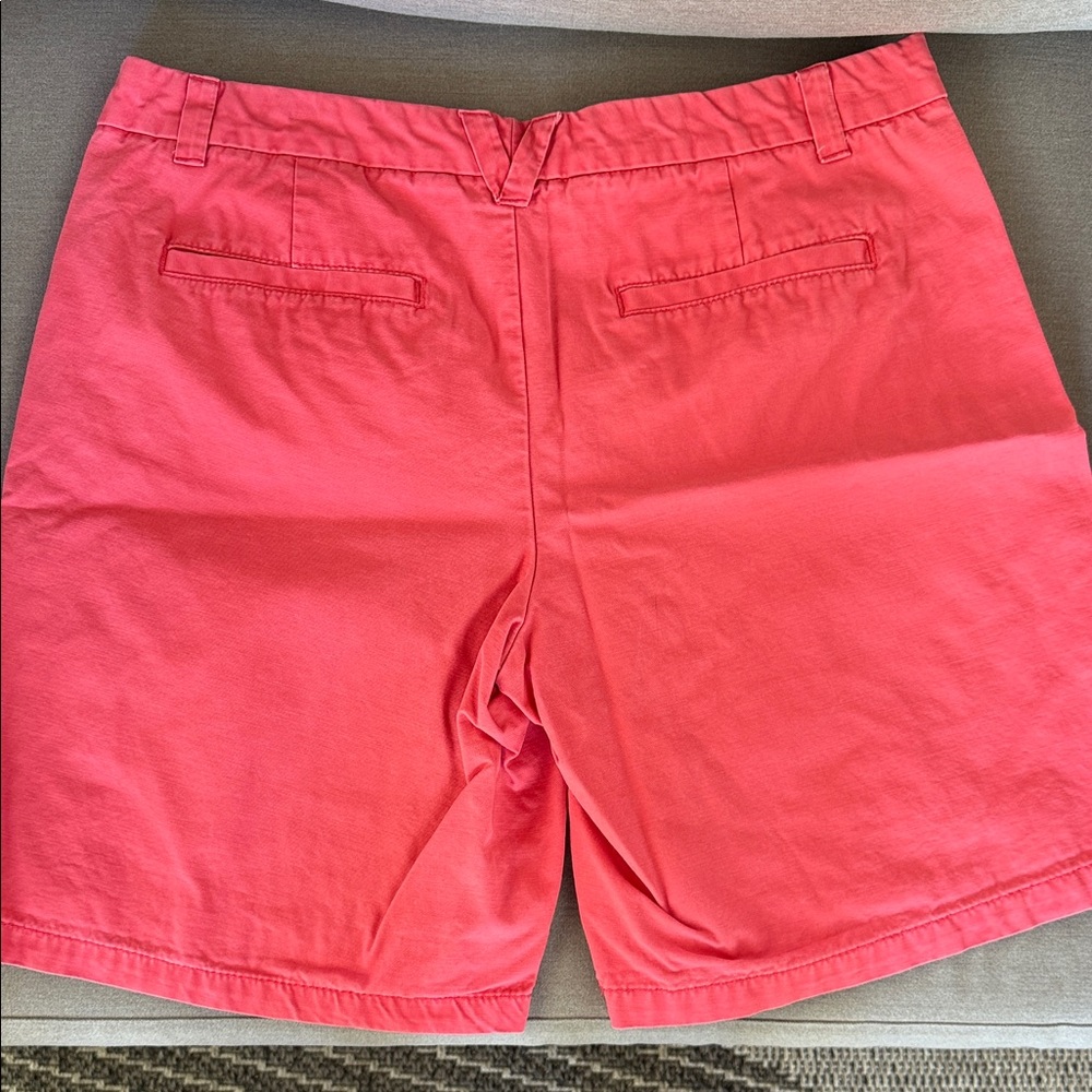 Gap boyfriend roll-up shorts size 10 in a soft red - Picture 2 of 4